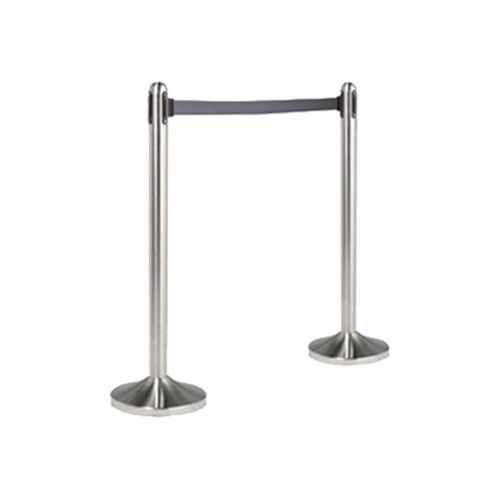 American metalcraft rsrtgy brushed stainless steel post &amp; base/grey nylon for sale