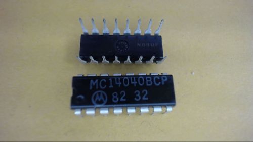 MOTOROLA MC14040BCP 16-Pin Dip Integrated Circuit New Lot Quantity-8