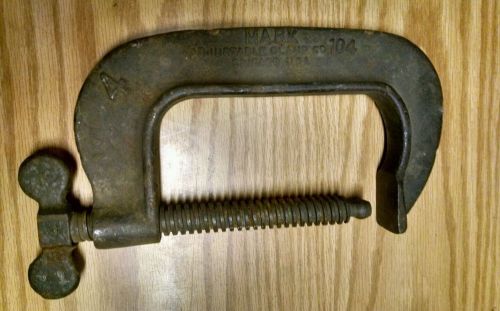 Mark no. 104 adjustable clamp co. industrial 5&#034; c-clamp,  chicago u.s.a. for sale