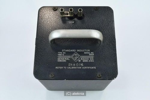 GenRad General Radio GR 1482-Q 2 H Standard Inductor