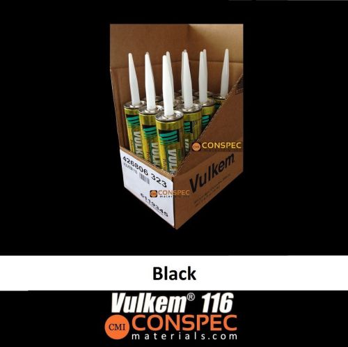 Tremco Vulkem 116 BLACK Polyurethane 10oz Sealant 12-PACK Caulking Cartridges