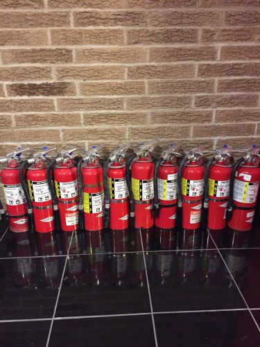 Fire extinguisher 5lbs 5# abc  new cert tag lot of 10 (scratch/dirty) for sale