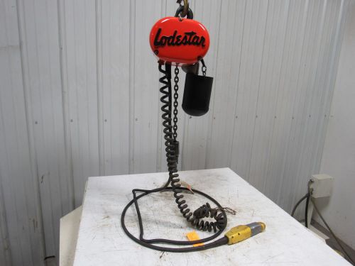Cm lodestar model c 1/4 ton electric chain hoist 208-230/460v 3ph 15&#039; lift 32fpm for sale
