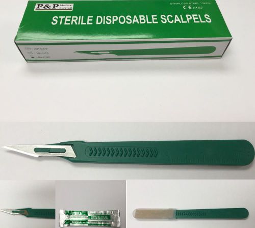 SCALPEL  #11 200 per/case Plastic Handle Carbon steeel,SURGICAL Designed in USA