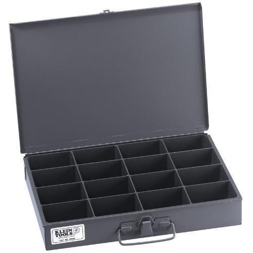 KLEIN TOOLS 54438 Mid-Size Parts-Storage Box, 16-Compartment