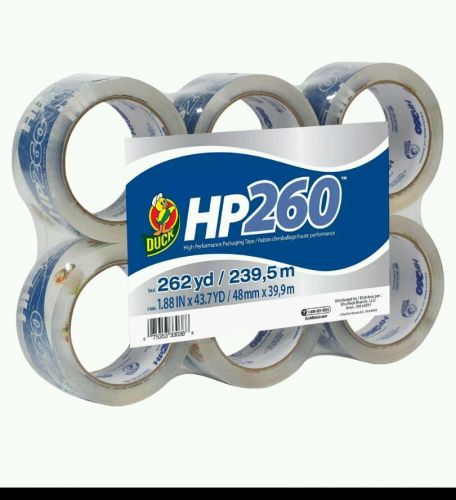 Duck Brand HP260 High Performance 3.1 Mil Packing Tape (8 rolls)