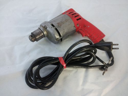Milwaukee 0101 Hole Shooter Electric Red Vintage Corded Drill/Driver 1/4&#034;