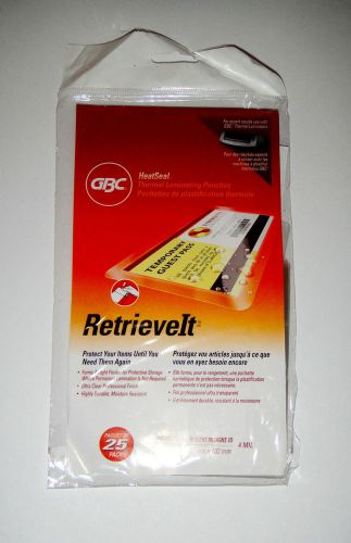 Gbc heatseal id badge retrieve it laminating 4 mil pouches free shipping for sale