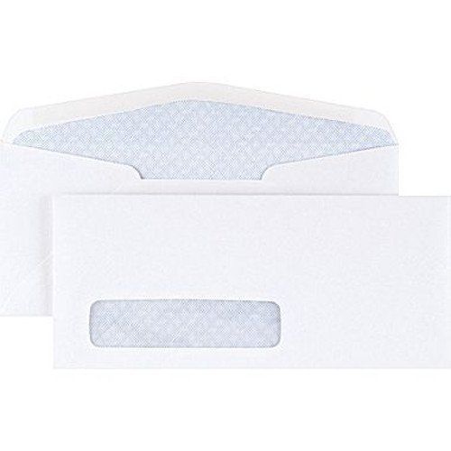 Staples #10, Left Window Security-Tint Gummed Envelopes, 500/Box