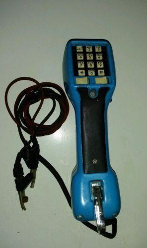 RARE Vintage GTE Blue Push Button LINEMANS TEST SET Telephone Phone Line Tester