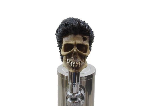 Tap Handle Elvis Greaser Skull Head 50&#039;s Beer Sports Bar Brew Keg Ale Rocker
