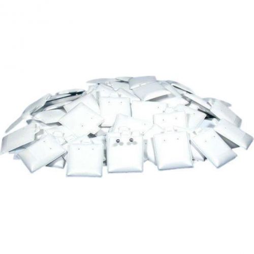 100 Earring White Puff Card Jewelry Case Display Pads