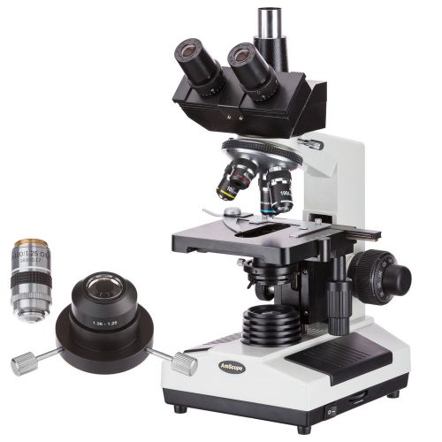 Darkfield trinocular biological compound microscope 40x-2000x for sale