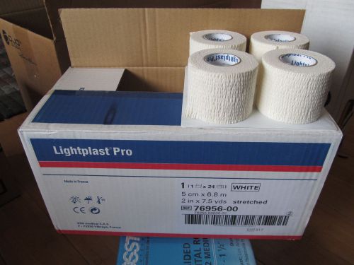 Woundcare 76956 lightplast pro elastic adhesive bandage white 2 in. x 7.5 yd. for sale