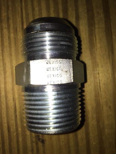1&#034; JIC Male X 1 1/4&#034; NPT Male Pipe Straight Male To Male Union Connector