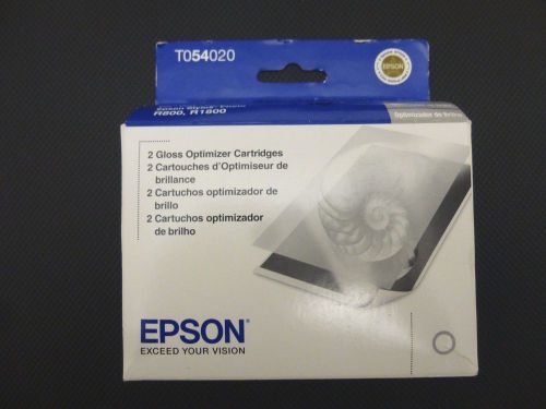 Epson 54 Gloss Optimizer Ink Cartridge for R800 &amp; R1800 Models: 2 Pack T054020