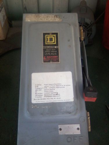 heavy duty square D electrical switch 30 amps 600V AC 30 HP 3PH type 12E
