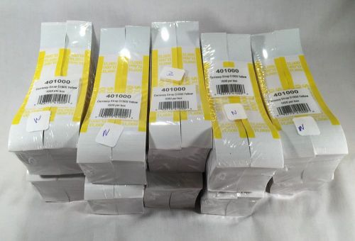 (10,000) Coin-Tainer $1,000 Currency Strap, Yellow, 10 Packs of 1000/ea 401000