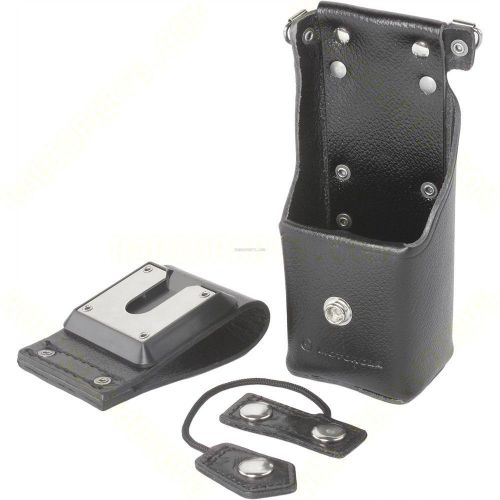 Motorola leather carry case, 2.5 inch swivel belt loop [nntn4116a] for sale