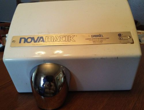 NovaMatik Model IR10 Electric Industrial Use Hand Dryer - Used