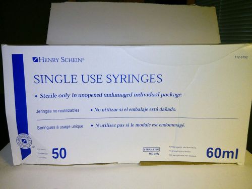Henry Schein Single Use Syringes 60ml (34 count)