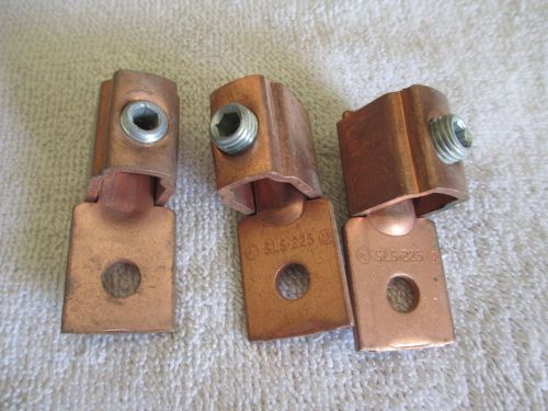 Set of 3 (three) 4/0 - #2 copper mechanical lug -ilsco sls-225 - new for sale