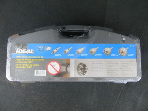 Ideal 36-314 tko - 6 piece master electrician&#039;s carbide tipped hole saw kit for sale