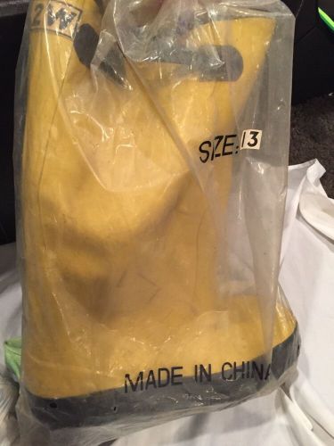 Industrial Yellow Boots Sz13 &#034;NEW&#034;(Never Used)