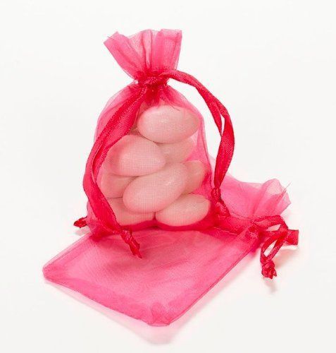 Mini Azalea Organza Drawstring Bags 50 pc