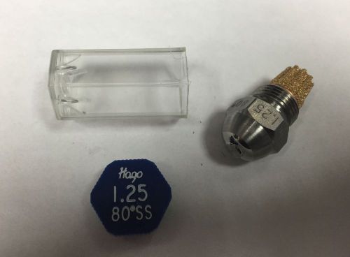 HAGO 1.25 GPH 80° SS SEMI SOLID NOZZLE  (12580SS, 22580, 030G2313)