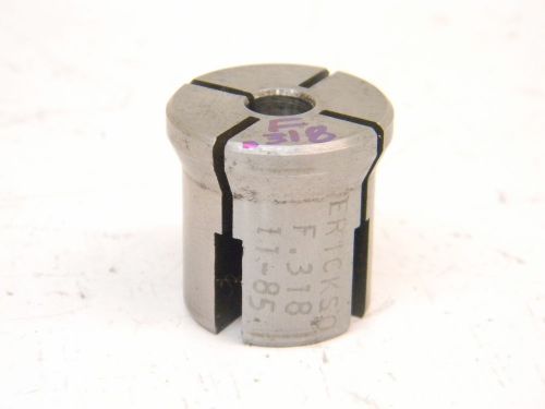 USED KENNAMETAL ERICKSON SERIES &#034;F&#034; TAP COLLET .318&#034; (5/16&#034; HAND TAP)