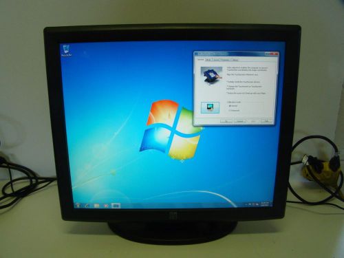 ELO 19&#034; ET1928L-8CWM-1-GY-G LCD USB Serial Touch Screen Monitor w/ Stand