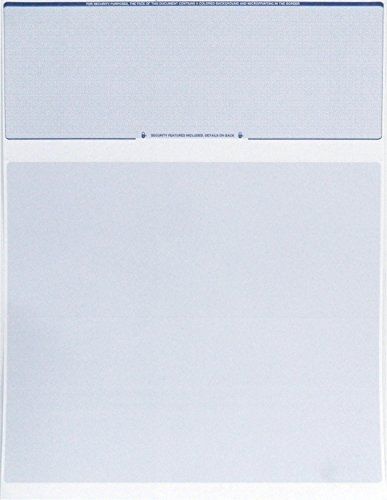 Computer Check Paper- Blank Stock Check Paper-Check On Top 100 Count (Blue