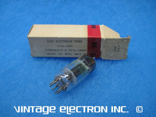 Nos caa 6d4 vacuum tube - sylvania - usa - 1958 (free shipping, tested) for sale