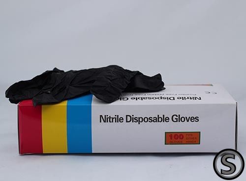 Black Nitrile Gloves Disposable Non-Latex Powder-Free (as low as $4.50/box)