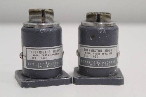 Pair of Hp Agilent X486A Waveguide Thermistor Mount 100 Neg Ohms + Priority SH