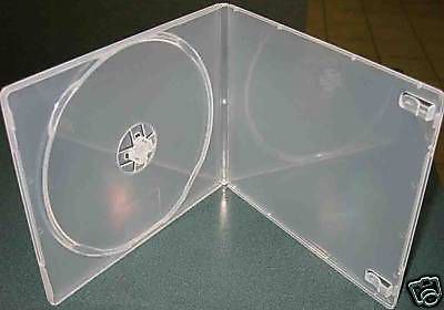 2000 super clear 7mm slim poly cd dvd case w/outer sleeve psc7sc for sale