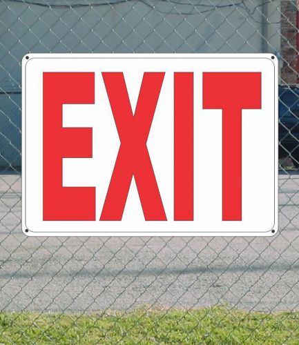 Exit - osha safety sign 10&#034; x 14&#034; for sale
