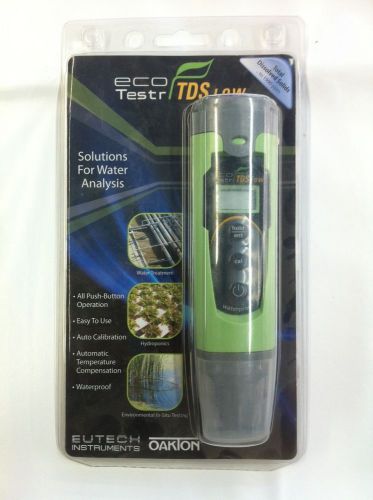 Oakton Waterproof EcoTestr TDS High Tester Pocket Meter New