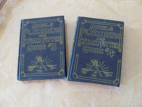 AUDELS  PLUMBERS and STEAM FITTERS GUIDE 3 &amp; 4 1962