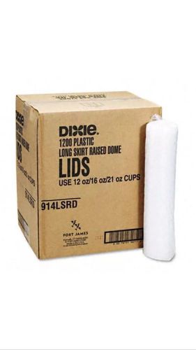New ! Dixie 914LSRD Translucent Lid with Long Skirt Selector fits 12 16 and 21oz