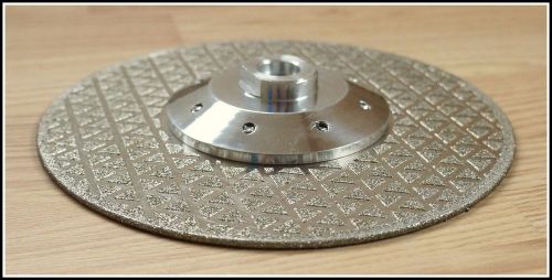 Cutting grinding chamfering diamond wheel disc with flange 180 mm electroplated for sale
