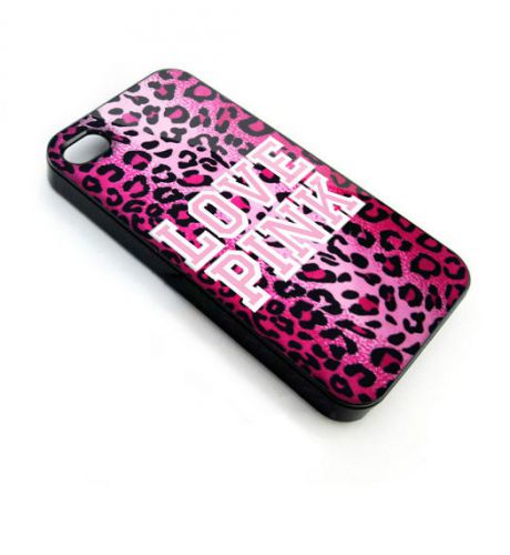 victoria love pink leopard tiger Cover Smartphone iPhone 4,5,6 Samsung Galaxy