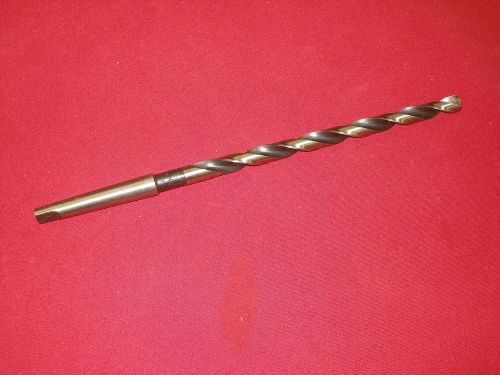 Chicago latrobe 13/32&#034; x 10&#034; oal drill bit # 1 morse taper shank usa extra long for sale