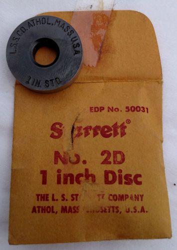 Starrett No. 2D 1” gage disc – EDP No. 50031 – tool block