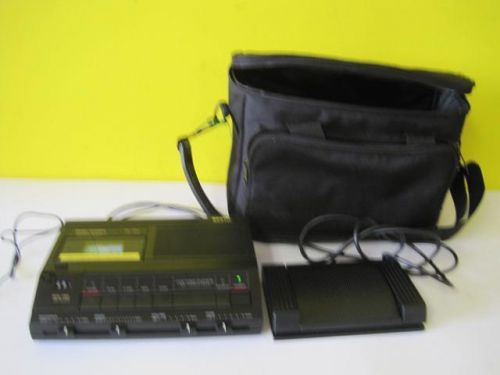 Sanyo trc-7060 memo scriber transcribing dictation desktop machine w pedal/case for sale