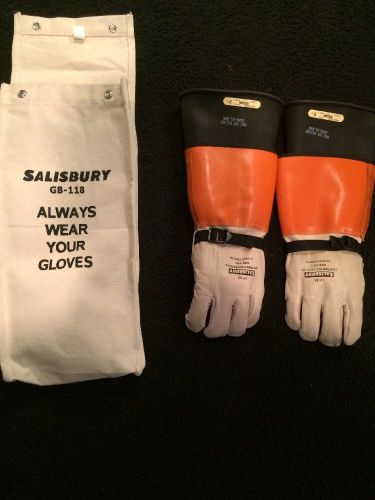 Salisbury Rubber Insulated Industrial Gloves With Mountable Pouches Sizes 9-91/2