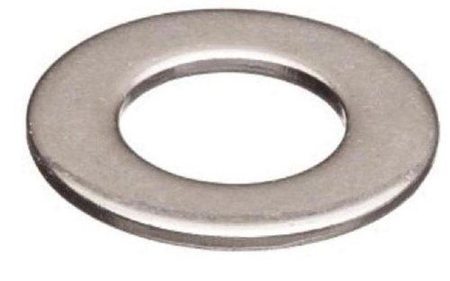 Small Parts Brass Flat Washer, Nickel Plated Finish, 3/8&#034; Screw Size, 0.39&#034; ID,
