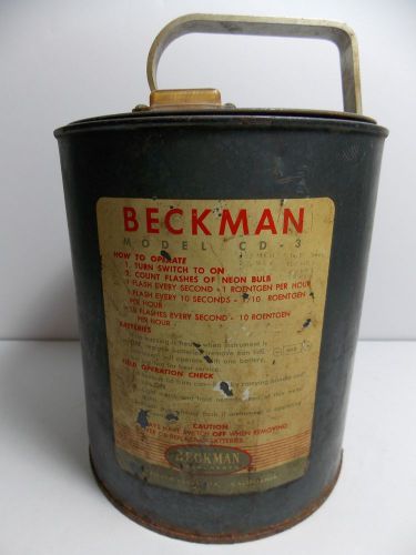 Vintage 1951 beckman cd-3 radiation detector very rare for sale