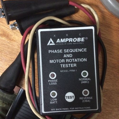 Amprobe model prm-1  phase sequence/motor rotation tester for sale